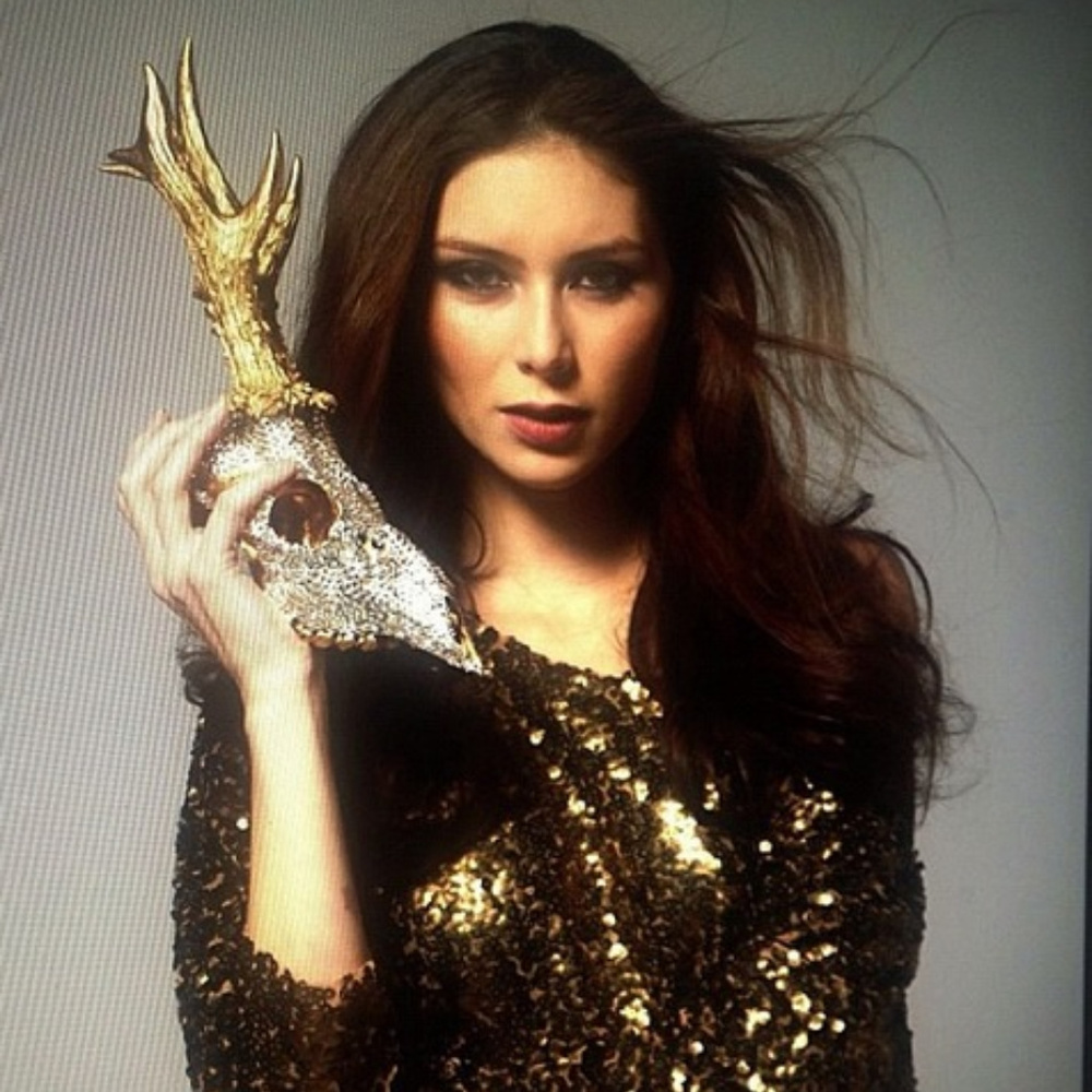 NEW- Marti Gold Sequined Top - SMALL- Retail $500